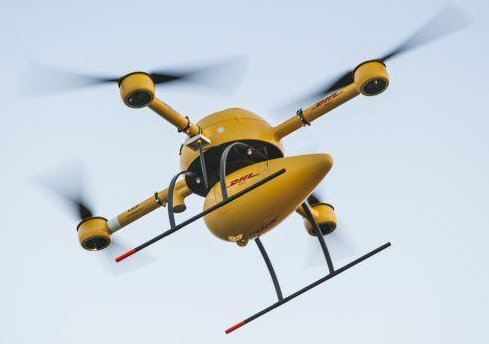 Associated Press (AP). Dron de DHL en una pequeña isla de Alemania.