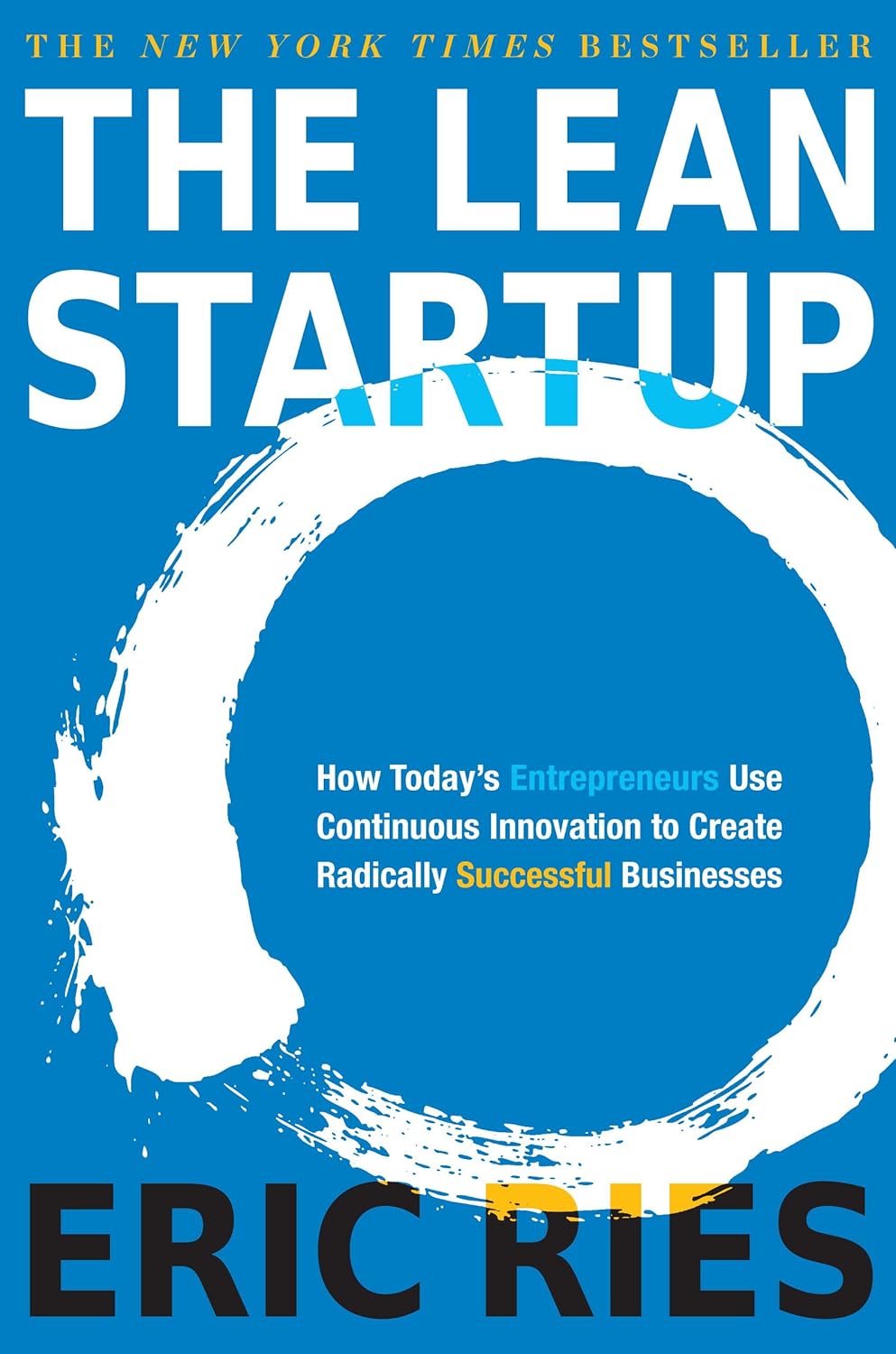 Portada del Libro “Lean Startup” de Eric Ries.