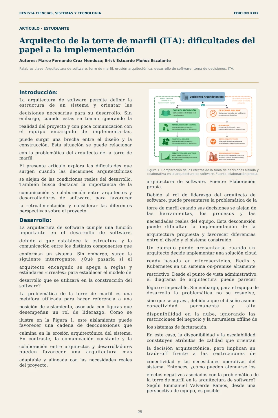 Página 25 de la Revista ECYS XXIX