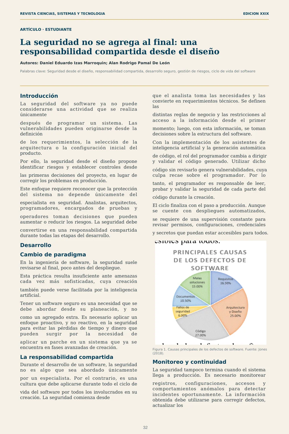 Página 32 de la Revista ECYS XXIX