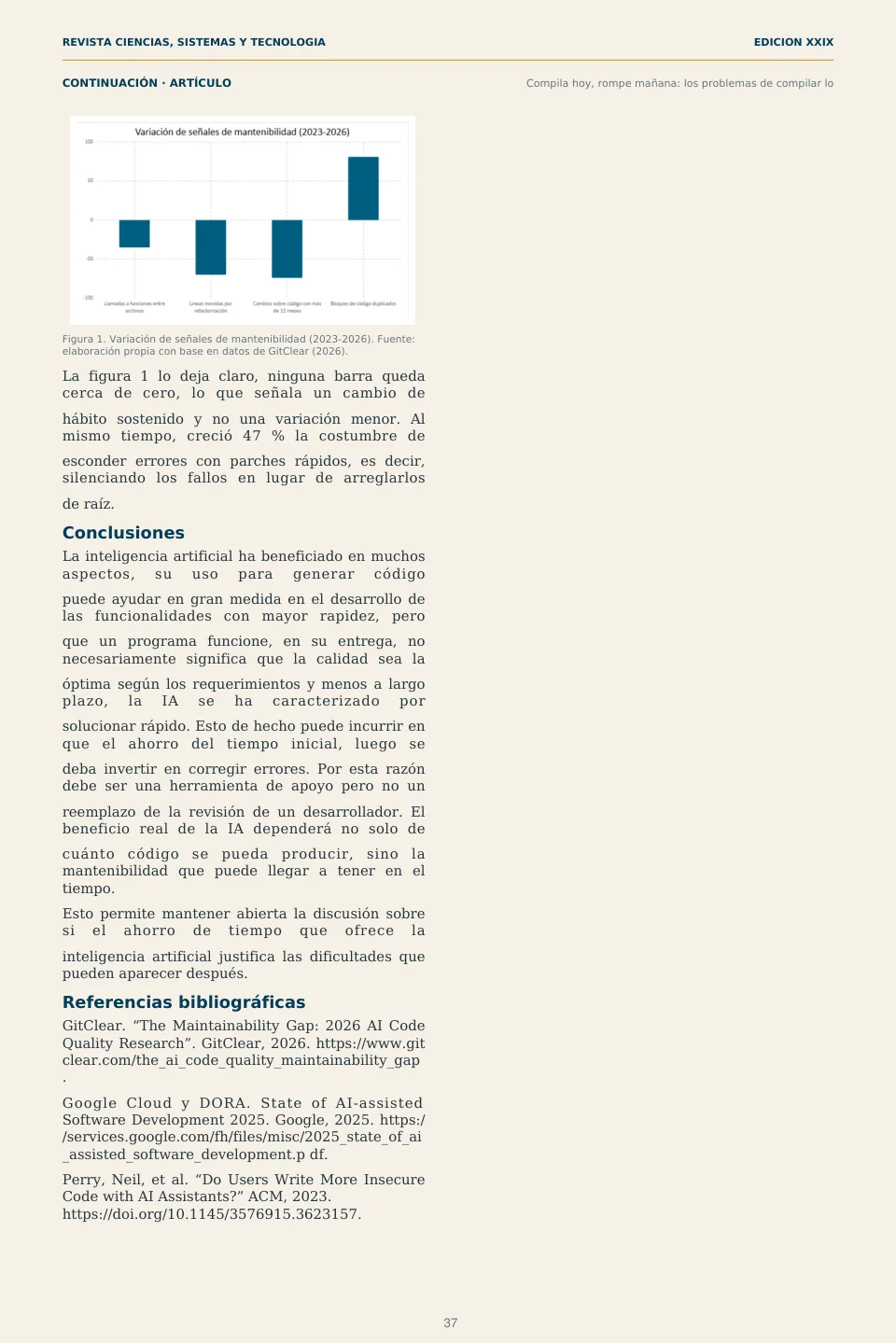 Página 37 de la Revista ECYS XXIX